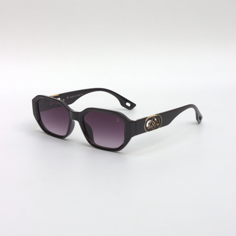 Black-6940-Oval-Geometric-Sunglasses