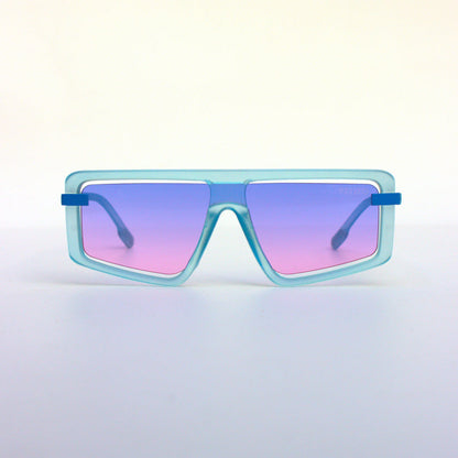 Blue-6948-Oversize-Flattop-Funky-Sunglasses