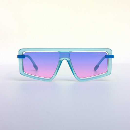 Blue-6948-Oversize-Flattop-Funky-Sunglasses