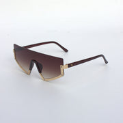 Brown-Halfrim-6956-Metal-Oversize-Onepiece-Sunglasses