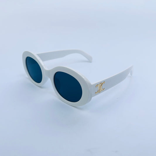 White-9195-Oval-Sunglasses