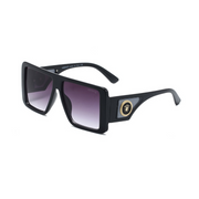 Oversize - Branded - 2937 - Black - Sunglasses