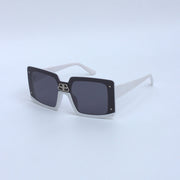 White-Halfrim-6958-Square-Sunglasses