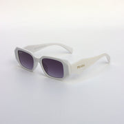 White-Matte-6953-Geometric-Sunglasses