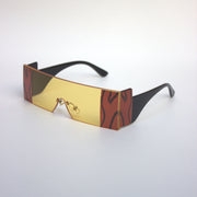 Yellow-6936-Oversize-Rectangular-Rimless-Funky-Sunglasses