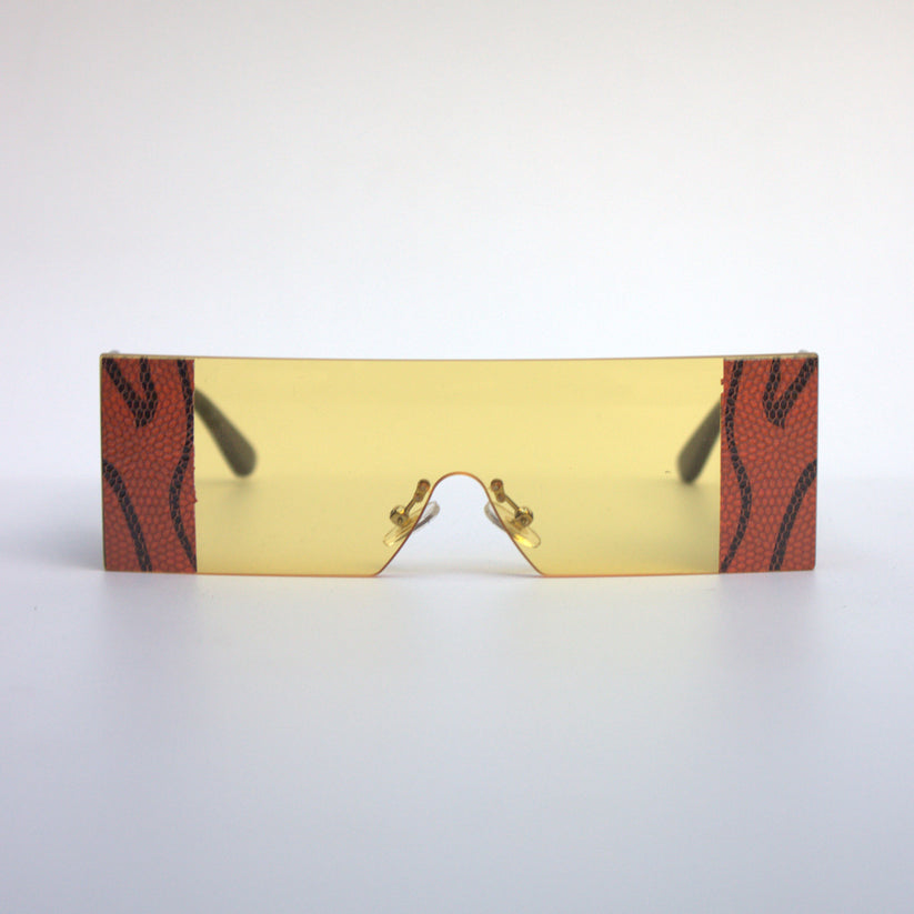 Yellow-6936-Oversize-Rectangular-Rimless-Funky-Sunglasses