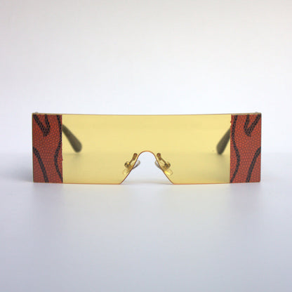 Yellow-6936-Oversize-Rectangular-Rimless-Funky-Sunglasses