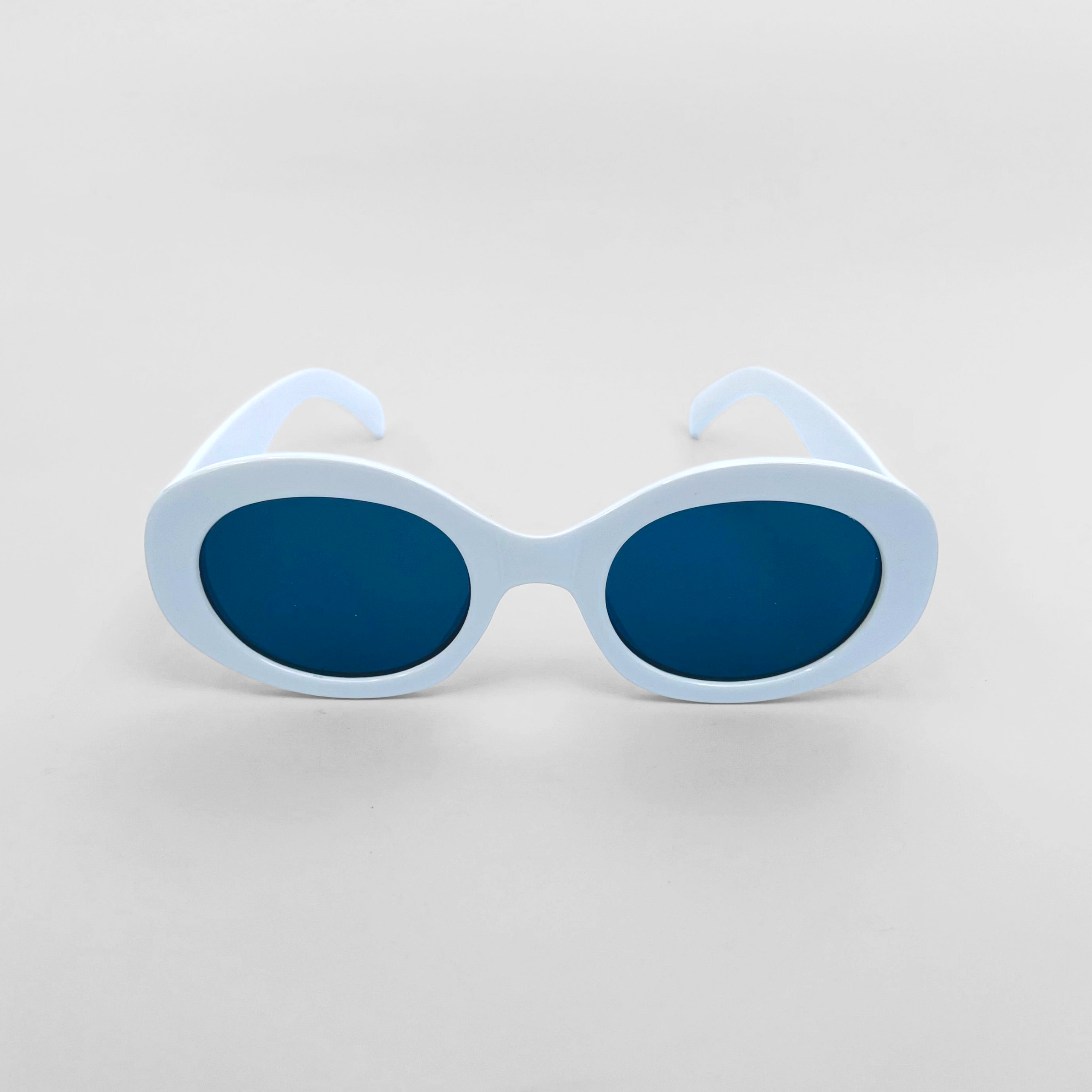 White-9195-Oval-Sunglasses